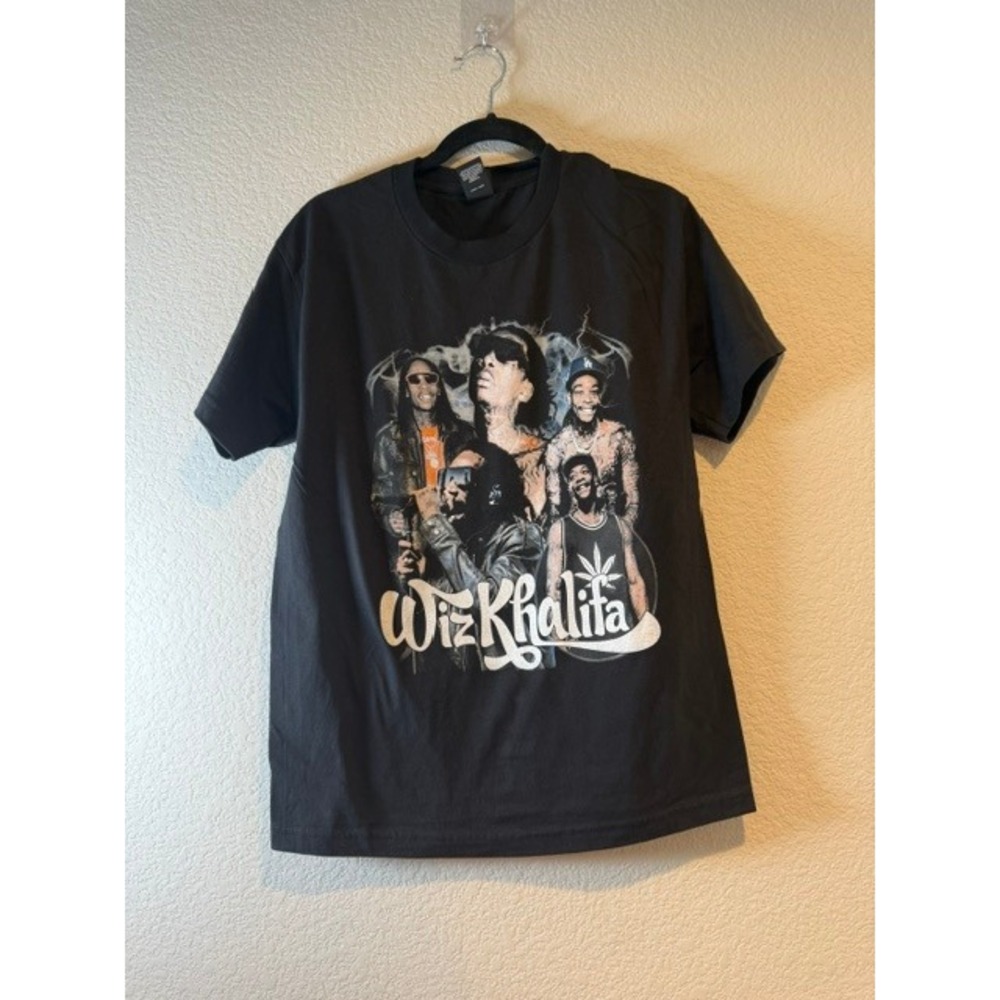 Wiz Khalifa Good Vibes Only Tour 2023 T-Shirt Mens Medium Black Hanes Beefy-T M